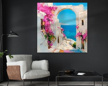 Blue lake lanes by Poster Art Shop