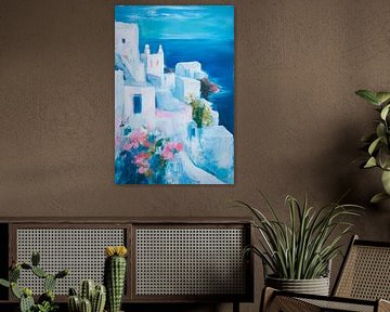 Blue coastal idyll by Poster Art Shop