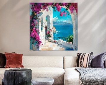 Uitzicht op zee van Poster Art Shop