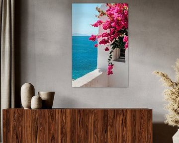 Sea of flowers by the sea by Poster Art Shop