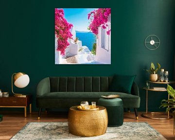 Bloemenzee Griekenland van Poster Art Shop