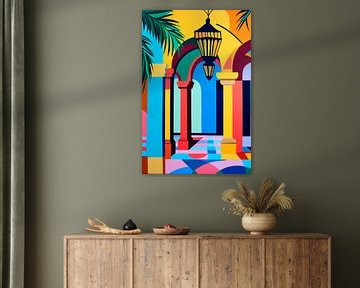 Colourful architecture by Poster Art Shop