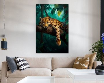 Jaguar im Dschungel von Poster Art Shop
