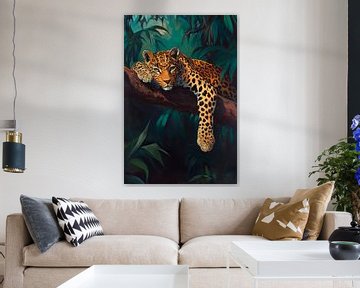 Jaguar in the jungle by Poster Art Shop