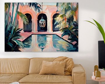 Tropisch terras van Poster Art Shop