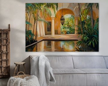 Tropical patio by Poster Art Shop
