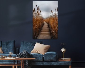 Reed path nature by Poster Art Shop