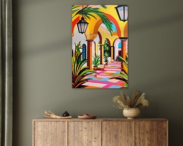 Tropisch paradijs van Poster Art Shop