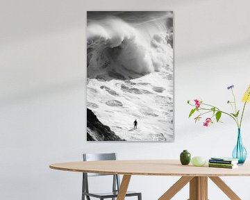 Surfer en golf van Poster Art Shop