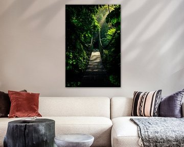 Hängende Brücke Dschungel von Poster Art Shop