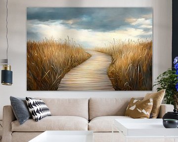 Wooden path through the willows by Poster Art Shop