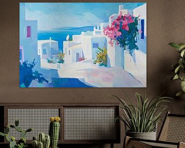 Coastal view Greece by Poster Art Shop
