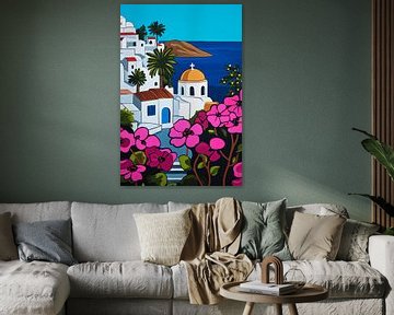 Mediterrane idylle van Poster Art Shop