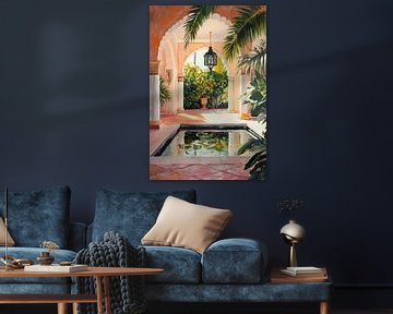 Tropisch terras van Poster Art Shop