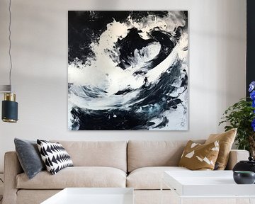 Surfer in the storm by Poster Art Shop
