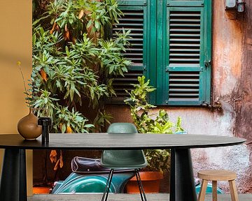 Vespa and plants by Poster Art Shop