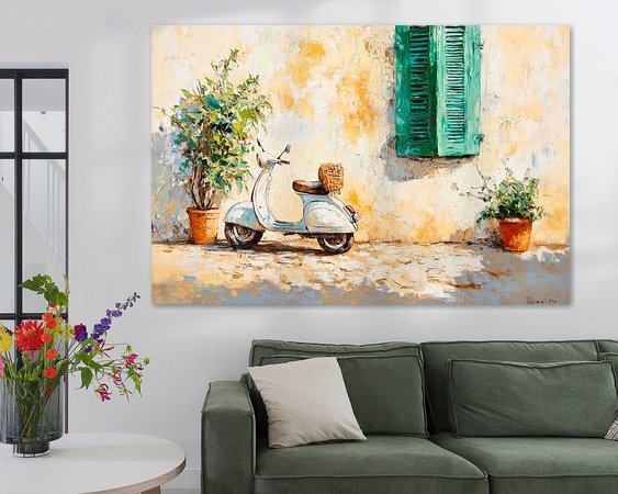 Example of the artwork in a room