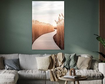 Hiking trail reeds by Poster Art Shop