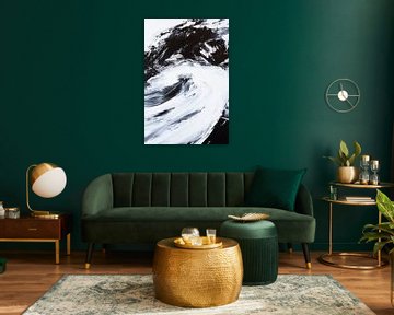 Wave in black and white by Poster Art Shop