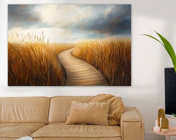 Sentier du champ de blé sur Poster Art Shop