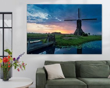 Mühle bei Sonnenaufgang