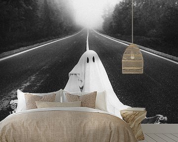 Ghost in Foggy Forest