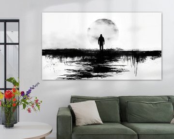 Man in the moonlight by Frank Heinz
