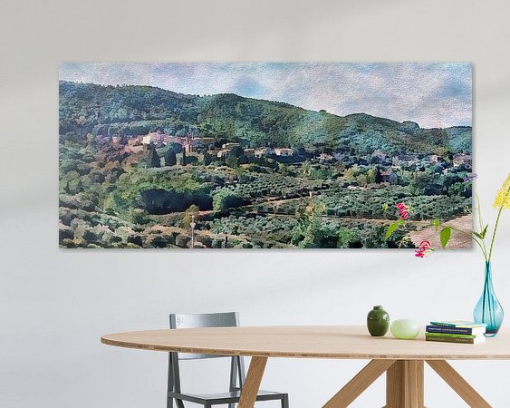 Example of the artwork in a room