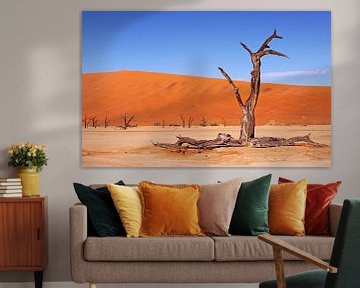 At the Dead Vlei Namibia by W. Woyke