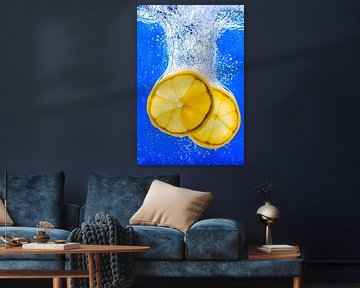 Fruits : Lemon in splash by Photoart-Naegele