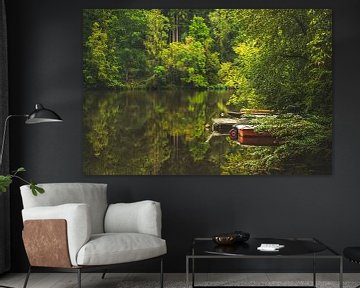 Romantisch meer in het Beierse Woud van Aurica Voss