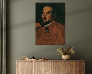 Boris Dmitrievich Grigoryev - Portret van een acteur, waarschijnlijk Nikolai Alexandrov (1923) van Peter Balan