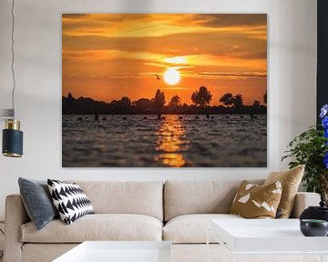 De Zon Zakt Bij De Haarrijnseplas van Mr White Takes Pictures