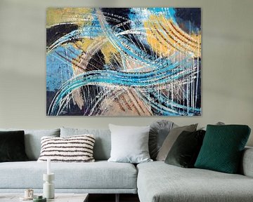 New Waves | Abstract Art van ART Eva Maria