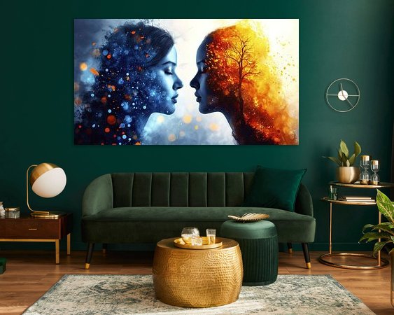 Example of the artwork in a room