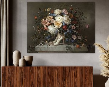 Blumen und Absätze im Stil holländischer Meister