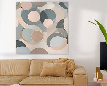 Pastellfarbene Kreise von CanvasbyCaro