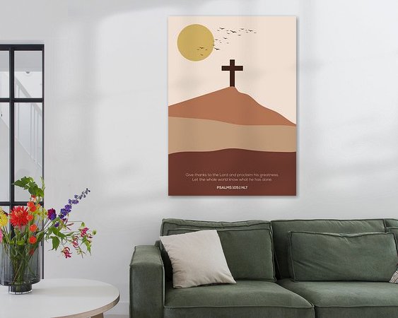 Example of the artwork in a room