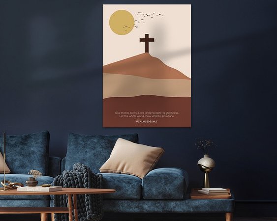 Example of the artwork in a room