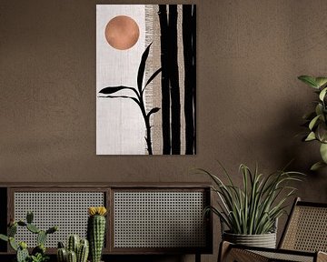 Japandi - WabiSabi art - Series: Japanese Landscape - 7 by Studio Pieternel