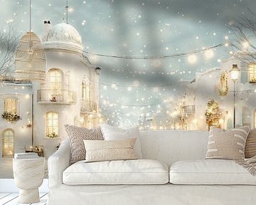 Lichtstad in de winter