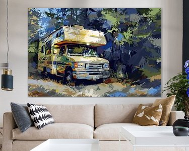 Example of the artwork in a room