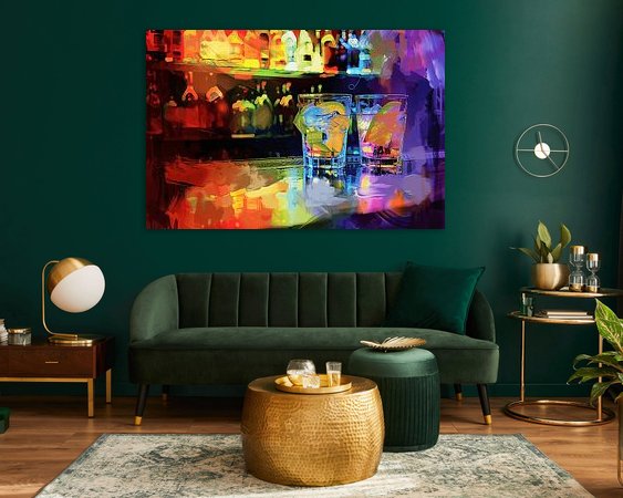 Example of the artwork in a room