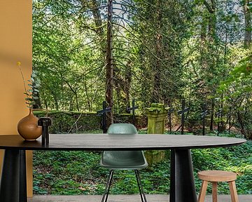 Mysterieuze rustplaats diep verborgen in het bos