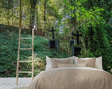 Verborgen bosbegraafplaats ergens in de Spessart