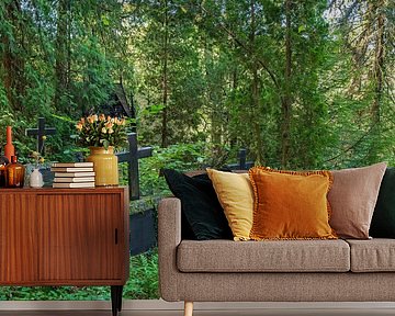 Verborgen begraafplaats diep in het bos