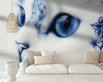 Delfts Blauwe Kat van Preet Lambon