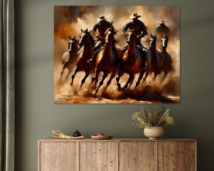 Example of the artwork in a room