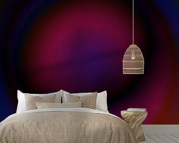 Retro 70s neon art. Abstract gradient in purple, black, pink and burnt orange.