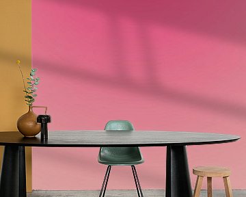 Retro jaren 70 neon kunst. Abstract kleurverloop in roze kleuren. van Dina Dankers